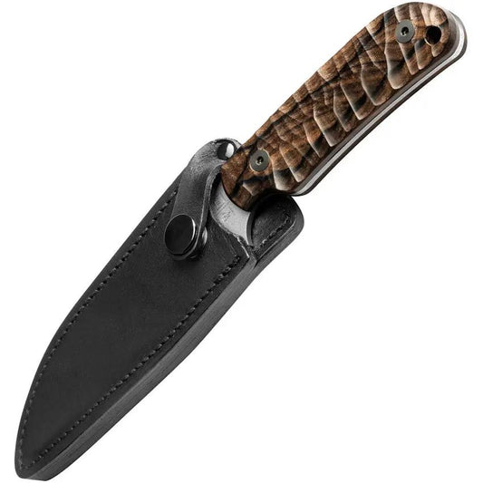 TB Outdoor Commandeur Fixed Blade 11060047 - 8.5 Inch Overall Length, Alenox Blade With Ziricote Handle by TB Outdoor