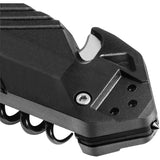TB Outdoor CAC Utility Axis Lock Knife - Black Finish With Belt Cutter Glass Breaker And Corkscrew by TB Outdoor
