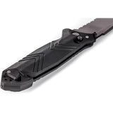 TB Outdoor CAC Utility Axis Lock Knife - Black Finish With Belt Cutter Glass Breaker And Corkscrew by TB Outdoor