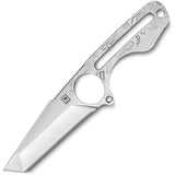 TB Outdoor S-Neck French Army Knife - Full Tang 3in Satin Nitrox Steel Tanto Blade with Paracord Grip by TB Outdoor
