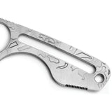 TB Outdoor S-Neck French Army Knife - Full Tang 3in Satin Nitrox Steel Tanto Blade with Paracord Grip by TB Outdoor