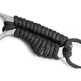 TB Outdoor S-Neck French Army Knife - Full Tang 3in Satin Nitrox Steel Tanto Blade with Paracord Grip by TB Outdoor