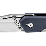 TB Outdoor Unboxer EDC Folder - 4.25 Inch Closed Satin Nitrox Steel Blade With Blue Pa6 Handle by TB Outdoor