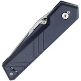 TB Outdoor Unboxer EDC Folder - 4.25 Inch Closed Satin Nitrox Steel Blade With Blue Pa6 Handle by TB Outdoor