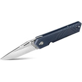 TB Outdoor Unboxer EDC Folder - 4.25 Inch Closed Satin Nitrox Steel Blade With Blue Pa6 Handle by TB Outdoor