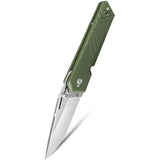 TB Outdoor Unboxer EDC Folder - Satin Nitrox Steel Blade, Green PA6 Handle, 4.25 Inch Closed by TB Outdoor