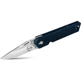 TB Outdoor Unboxer EDC Folder - 4.25 Inch Closed, 3 Inch Satin Nitrox Steel Blade, Marine National Blue PA6 Handle by TB Outdoor