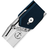 TB Outdoor Unboxer EDC Folder - 4.25 Inch Closed, 3 Inch Satin Nitrox Steel Blade, Marine National Blue PA6 Handle by TB Outdoor