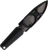 TB Outdoor Impact 127 PVD Black - 7.5in Full Tang Fixed Blade Knife With 3in Black PVD Drop Point Blade by TB Outdoor