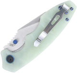Defcon Linerlock Jade TD004F-3 - Jade G10 Handle with Satin 14C28N Sandvik Blade and Pocket Clip by Defcon