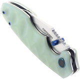 Defcon Linerlock Jade TD004F-3 - Jade G10 Handle with Satin 14C28N Sandvik Blade and Pocket Clip by Defcon