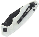 Defcon Linerlock Jade TD004F-4 - Jade G10 Handle, Black 14C28N Sandvik Blade, Thumb Stud, Pocket Clip by Defcon
