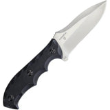 Defcon Hydra Fixed Blade D2 TD005 - Full Tang 4 Inch Satin D2 Tool Steel Blade Black G10 Handle Kydex Sheath by Defcon