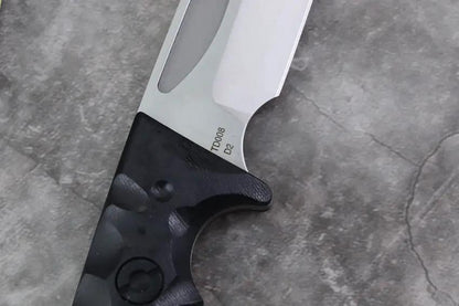 Defcon Tactical Fixed Blade TD008 - Satin D2 Steel 6.25in Blade, Full Tang, Black G10 Handle, Kydex Belt Sheath by Defcon