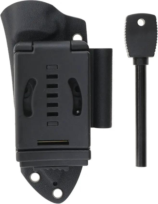 Defcon Tactical Fixed Blade TD009 - Black Coated 14C28N Sandvik Stainless Steel Blade Full Tang by Defcon