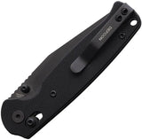Defcon Ultra Lite Axis Lock - Black CP 14C28N Clip Point Blade G10 Handle Pocket Clip Thumb Stud Lanyard Hole by Defcon