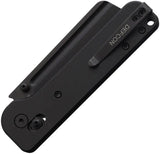Defcon Pivot Lock Folding Knife - Black 14C28N Cleaver Blade, 3 Inch, Black Aluminum Handle, Thumb Stud, Pocket Clip by Defcon