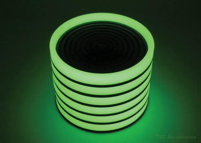 TEC Accessories Embrite LumaRing Coaster ELC-001-SIL-BLK by TEC Accessories