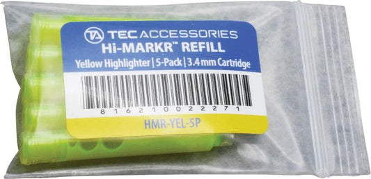 TEC Accessories Hi-MARKR Highlighter 5-Pk HRM-YEL-5P by TEC Accessories