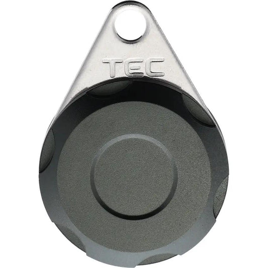 TEC Accessories Micro Vault Container Gunmetal MCV-001-GRY Water Tight Small Item Case For EDC Gear With Attachment Ring by TEC Accessories