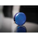 Tec Accessories Keychain Tape Measure 3ft Replaceable Stainless Tape Blue Titanium Finish For Makers by TEC Accessories
