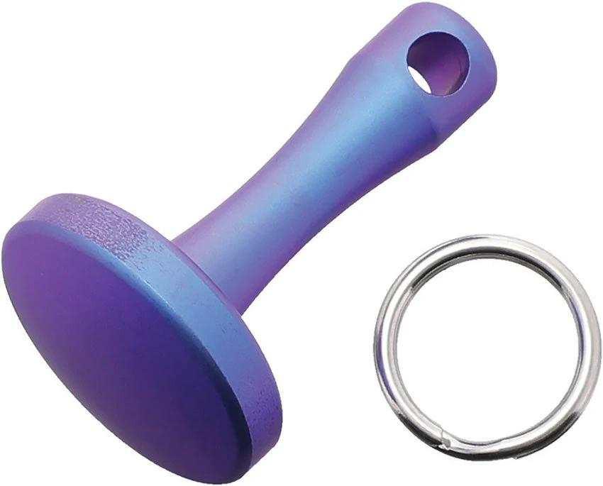 TEC Accessories Zipper Pull Blue Ti ZT-001-TI-BR by TEC Accessories