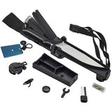 Tekna Wilderness Edge System TEK-WE2-SOL - 6-Inch Sawback Knife With Splash-Lite Flashlight And Fishing Pole Sheath by Tekna