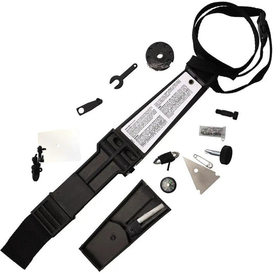 Tekna Wilderness Edge Survival Knife TEK-WE2-BS - 6 Inch Black Oxide 420HC Blade With Splash-Lite Flashlight by Tekna