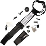 Tekna Wilderness Edge Survival Knife TEK-WE2-BS - 6 Inch Black Oxide 420HC Blade With Splash-Lite Flashlight by Tekna