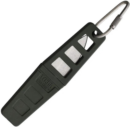 Tekna Xtra Edge Fixed Blade Knife - 3.5 Inch Satin 420HC Blade With OD Green Teknalon CFTRP Handle And Clip Sheath by Tekna