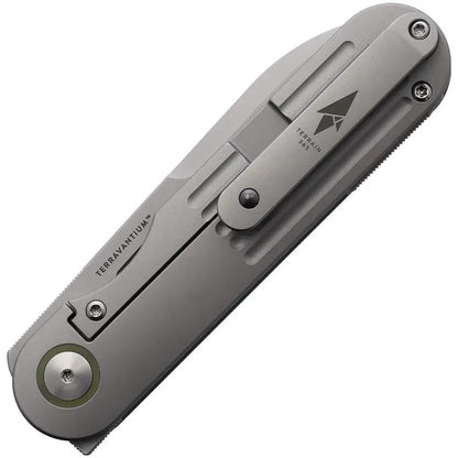 Terrain 365 Narwhal Framelock Gray - Terravantium Dendritic Cobalt Blade With All Titanium Hardware by Terrain 365