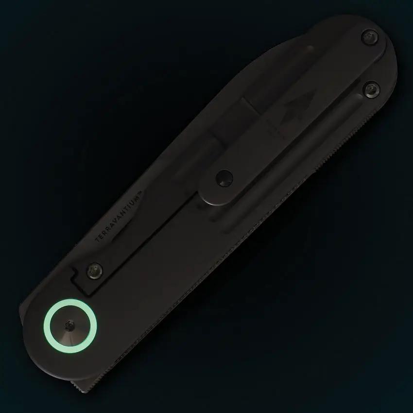 Terrain 365 Narwhal Framelock Gray - Terravantium Dendritic Cobalt Blade With All Titanium Hardware by Terrain 365
