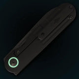 Terrain 365 Narwhal Framelock CF - Terravantium Dendritic Cobalt Blade and Carbon Fiber Handle with Titanium Hardware by Terrain 365