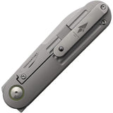 Terrain 365 Narwhal Framelock OD Micarta 101404 - Terravantium Dendritic Cobalt Blade With Green Canvas Micarta Handle by Terrain 365
