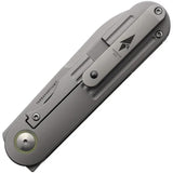 Terrain 365 Narwhal Framelock Dark Matter - 3.5in Spear Point Blade Dark Matter Carbon Fiber Gray Titanium Handle by Terrain 365