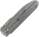 Terrain 365 Invictus AT Framelock Knife - Carbon Fiber Handle With Titanium Back And Terravantium Dendritic Cobalt Blade by Terrain 365