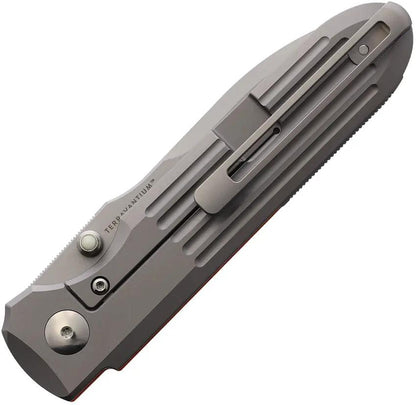 Terrain 365 Invictus ATSP Framelock G10 - Terravantium Dendritic Cobalt Blade With Orange G10 Handle by Terrain 365