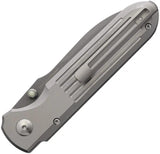 Terrain 365 Invictus Button Lock - Terravantium Dendritic Cobalt Blade, Gray Titanium Handle by Terrain 365