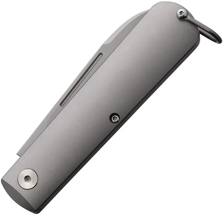 Terrain 365 Otter Slip Flip Ti - Terravantium Spear Point Blade, 4-In Closed, Titanium Handle by Terrain 365