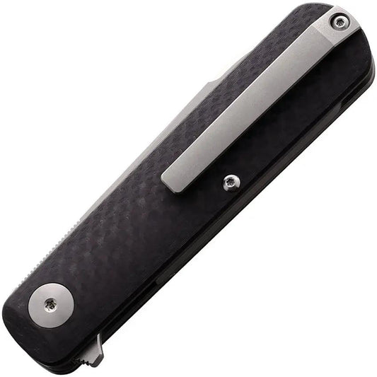 Terrain 365 Otter Flip Linerlock CF 10710 Terravantium Blade Carbon Fiber Handle Extended Tang by Terrain 365