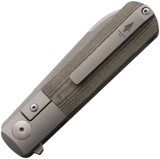 Terrain 365 Otter Flip ATB Framelock OD 10712 - Terravantium Dendritic Cobalt Blade by Terrain 365