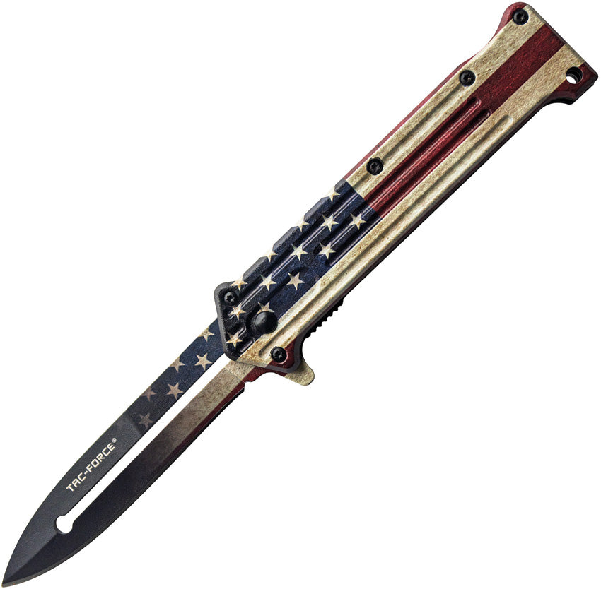 Tac Force Linerlock A/O Flag TF-457F