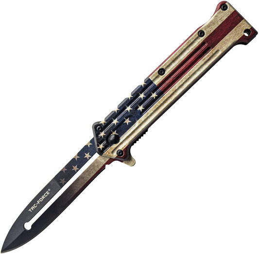 Tac Force Linerlock A/O Flag TF-457F