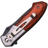 Tac Force Premium Gentleman's Linerlock Pakka TF468 Folding Knife For Professionals And Enthusiasts 3 In Black Blade by Tac Force