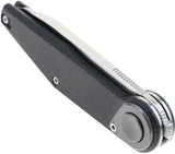 Defcon JK Series Leverage Lock Knife TF6010BK1 - Satin 14C28N Blade With Extended Tang And Black Micarta Handle by Defcon