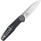Defcon JK Series Leverage Lock CF TF6010CB - Carbon Fiber Handle 14C28N Stainless Blade Extended Tang by Defcon