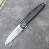 Defcon JK Series Leverage Lock CF TF6010CB - Carbon Fiber Handle 14C28N Stainless Blade Extended Tang by Defcon