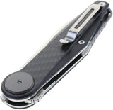 Defcon JK Series Leverage Lock CF TF6010CB - Carbon Fiber Handle 14C28N Stainless Blade Extended Tang by Defcon