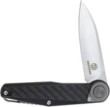 Defcon JK Series Leverage Lock CF TF6010CB - Carbon Fiber Handle 14C28N Stainless Blade Extended Tang by Defcon