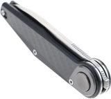 Defcon JK Series Leverage Lock CF TF6010CB - Carbon Fiber Handle 14C28N Stainless Blade Extended Tang by Defcon